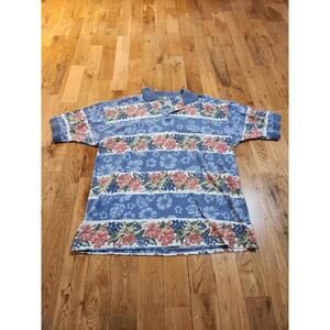 Vintage Polo Hawaiian Floral Shirt Men's Large